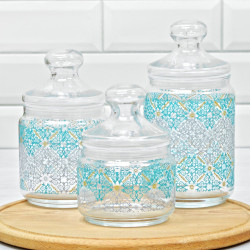 Набор банок Luminarc HEDGERY TURQUOISE 3 предмета