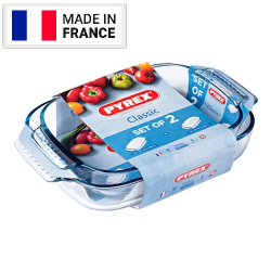 Набор форм для выпечки PYREX IRRESISTIBLE прямоугольные 2шт, [30X19см + 34X22см], (1.9л+2.6л)
