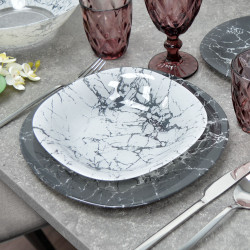Сервиз Luminarc MARBLE BLACK /46 предметов