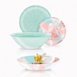 Сервиз Luminarc BRUSH TURQUOISE GRAPHIC JUNGLE /19 предметов